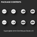 Superglide for Universal 6mm x 8 White 6MMSGW