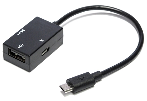 RUA-OTGU1+C 充電対応OTGアダプタ + microUSBケーブルセット ☆2個まで￥250クリックポスト対応可能！