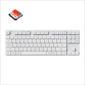 Keychron K1 SE ダブルショットPBTキーキャップ搭載ワイヤレス・メカニカルキーボード White LED - US配列（テンキーレス）-Gateron 赤軸 K1SE-A1Z-JIS