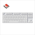 K1SE-A1Z-JIS Keychron K1 SE ダブルショットPBTキーキャップ搭載ワイヤレス・メカニカルキーボード White LED - US配列（テンキーレス）-Gateron 赤軸