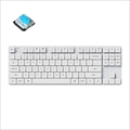 K1SE-A2Z-JIS Keychron K1 SE ダブルショットPBTキーキャップ搭載ワイヤレス・メカニカルキーボード White LED - US配列（テンキーレス）-Gateron 青軸