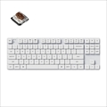 Keychron K1 SE ダブルショットPBTキーキャップ搭載ワイヤレス・メカニカルキーボード White LED - US配列（テンキーレス）-Gateron 茶軸 K1SE-A3Z-JIS