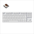 K1SE-A3Z-JIS Keychron K1 SE ダブルショットPBTキーキャップ搭載ワイヤレス・メカニカルキーボード White LED - US配列（テンキーレス）-Gateron 茶軸