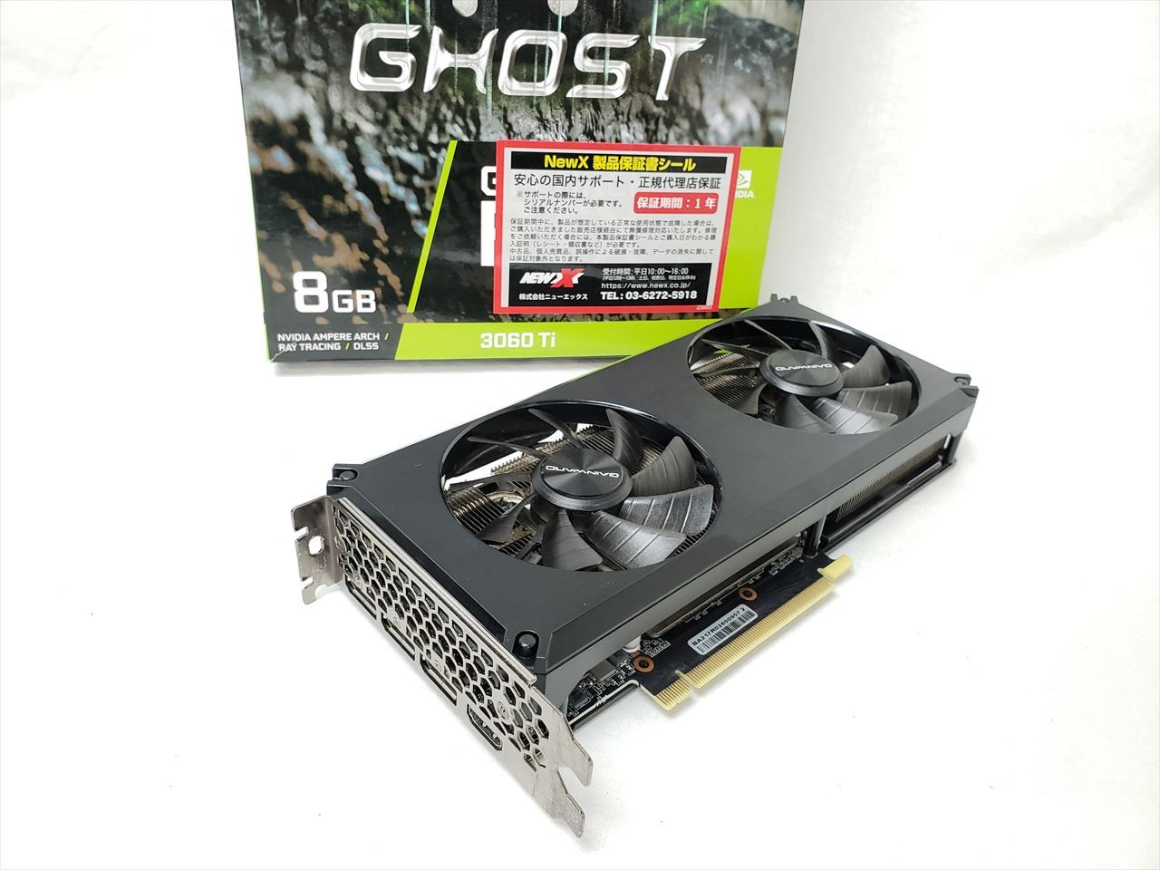高級な GAINWARDグラボ GeForce RTX 3060 Ti Ghost NE6306T019P2-190AB PCIExp 8GB 