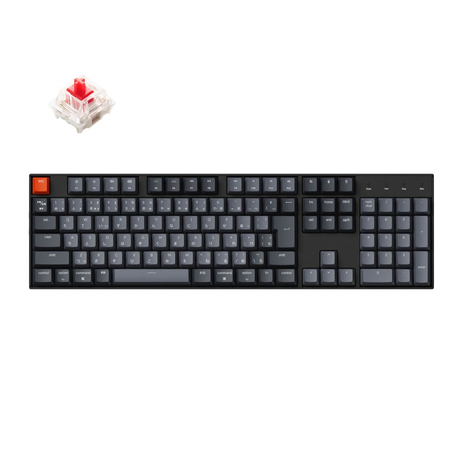 人気特価 K10-A1-JIS Keychron K10 ワイヤレス・メカニカルキーボード キーボード