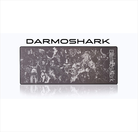 Darmoshark PAD-2 Gris グレー 大型マウスパッド デスクマット XLサイズ 900×350mm