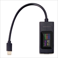 MUA-TESTER-C USB Type-C電圧・電流チェッカー 電流計 PD対応 双方向 多機能表示