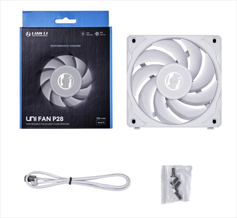 UNI FAN P28 120 WT Single Pack UF-P28-120-1W 