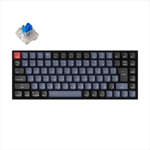 K2P-G2-JIS Keychron K2 Pro QMK/VIA ワイヤレス・メカニカルキーボード White LED - JIS配列（テンキーレス）- Keychron K Proメカニカル 青軸（ホットスワップ対応）