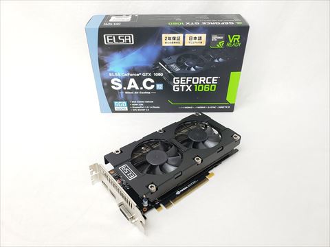 GD1060-6GERS2 ELSA GEFORCE GTX 1060 6GB S.A.C R2 各サイトで併売