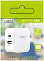 L-AC-CA20 Lazos 2口 AC充電アダプター USB-A+Type-C PD20W