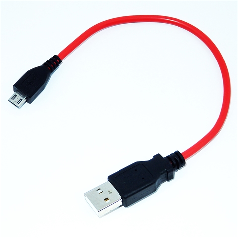 SU2-MC15IG 急速充電2．4A対応microUSB充電専用ケーブル 15cm iQOS/glo対応 ☆6個まで￥250クリックポスト対応可能！
