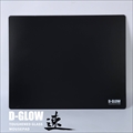 D-GLOW 【速】コントロール型ガラスマウスパッド ブラック 500x400mm