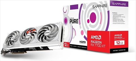 SAP-PURERX7700XTOC12GB/11335-03-20G SAPPHIRE PURE Radeon RX 7700 XT GAMING OC 12GB GDDR6