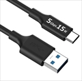 USB3-A20B Type-Cケーブル2m / USB3.2 Gen1 (旧名称USB3.0) / 最大15W/5Gbps / 黒