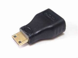 SMHM-HDMAF HDMI(メス)→mini HDMI(オス) 変換アダプタ ☆6個まで￥300ネコポス対応可能！