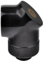 CL-W052-CU00BL-A Pacific G1/4 90 Degree Adapter - Black/DIY LCS/Fitting ☆6個まで￥250クリックポスト対応可能！
