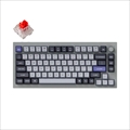Q1P-N1-US Keychron Q1 Pro QMK/VIA ワイヤレス カスタム・メカニカルキーボード　ノブバージョン - RGB - US配列（テンキーレス）- 組み立て済み / シルバーグレー / Keychron K Pro スイッチ（ホットスワップ）赤軸 Keychron Q1P-N1-US