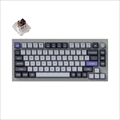 Q1P-N3-US Keychron Q1 Pro QMK/VIA ワイヤレス カスタム・メカニカルキーボード　ノブバージョン - RGB - US配列（テンキーレス）- 組み立て済み / シルバーグレー / Keychron K Pro スイッチ（ホットスワップ）茶軸 Keychron Q1P-N3-US