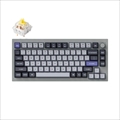 Q1P-N4-US Keychron Q1 Pro QMK/VIA ワイヤレス カスタム・メカニカルキーボード　ノブバージョン - RGB - US配列（テンキーレス）- 組み立て済み / シルバーグレー / Keychron K Pro スイッチ（ホットスワップ）バナナ軸 Keychron Q1P-N4-US