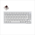 Q1P-P3W-US Keychron Q1 Pro QMK/VIA ワイヤレス カスタム・メカニカルキーボード　ノブバージョン - RGB - US配列（テンキーレス）- 組み立て済み / シェルホワイト（フルホワイト） / Keychron K Pro スイッチ（ホットスワップ）茶軸 Keychron Q1P-P3W-US