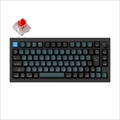 Q1P-M1-JIS Keychron Q1 Pro QMK/VIA ワイヤレス カスタム・メカニカルキーボード　ノブバージョン - RGB - JIS配列（テンキーレス）- 組み立て済み / カーボンブラック / Keychron K Pro スイッチ（ホットスワップ）赤軸 Keychron Q1P-M1-JIS