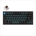 Q1P-M3-JIS Keychron Q1 Pro QMK/VIA ワイヤレス カスタム・メカニカルキーボード　ノブバージョン - RGB - JIS配列（テンキーレス）- 組み立て済み / カーボンブラック / Keychron K Pro スイッチ（ホットスワップ）茶軸 Keychron Q1P-M3-JIS