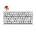Q1P-P1W-JIS Keychron Q1 Pro QMK/VIA ワイヤレス カスタム・メカニカルキーボード　ノブバージョン - RGB - JIS配列（テンキーレス）- 組み立て済み / シェルホワイト（フルホワイト） / Keychron K Pro スイッチ（ホットスワップ）赤軸 Keychron Q1P-P1W-JIS