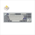 Q3P-X4-US Keychron Q3 Pro 特別版 QMK/VIA ワイヤレス カスタム・メカニカルキーボード　ノブバージョン - RGB - US配列（テンキーレス）- 組み立て済み / シルバーグレー / Keychron K Pro スイッチ（ホットスワップ）バナナ軸