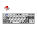 Q3P-X1-JIS Keychron Q3 Pro 特別版 QMK/VIA ワイヤレス カスタム・メカニカルキーボード　ノブバージョン - RGB - JIS配列（テンキーレス）- 組み立て済み / シルバーグレー / Keychron K Pro スイッチ（ホットスワップ）赤軸