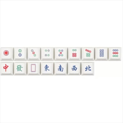 麻雀牌キーキャップ 筒子セット MJCAP-PINZ ☆2個まで￥250クリックポスト対応可能！