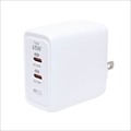 IPA-C08/WH ホワイト USB PD対応（65W） USB-ACアダプタ 2ポートタイプ