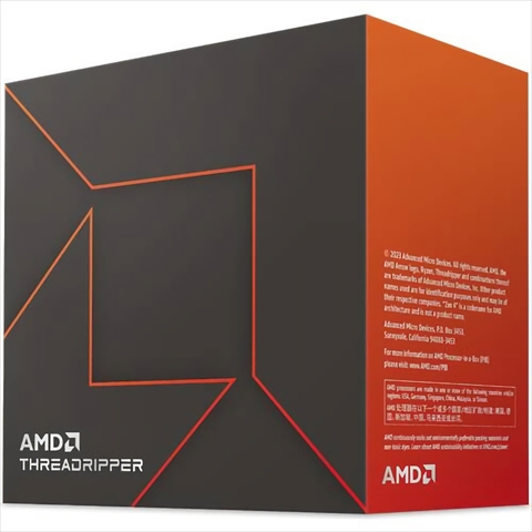 AMD Ryzen Threadripper 7960X BOX(24C /48T、4.2GHz(最大5.2GHz)、L2+L3 152MB、TDP350W )