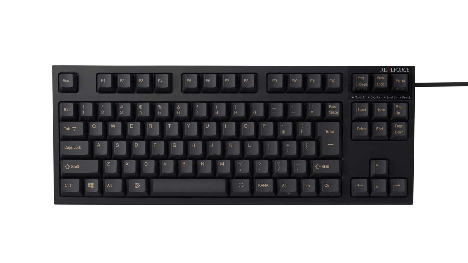 R2tl Jp4 Bk Realforce Tkl 標準モデル ブラック キーボード 入力