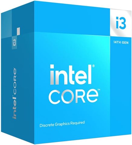 Core i3-14100F  3.5(4.7)GHz / 4(4+0)コア 8スレッド / スマートキャッシュ12MB / 内蔵グラフィックス非搭載 / TDP58W ※F型番は内蔵グラフィックスは搭載されておりません。