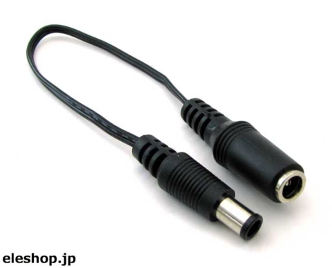 ACアダプタ用DCプラグ変換ケーブル/2.1mmφ－電圧区分5 / HKN-J5 ☆6個まで￥250クリックポスト対応可能！