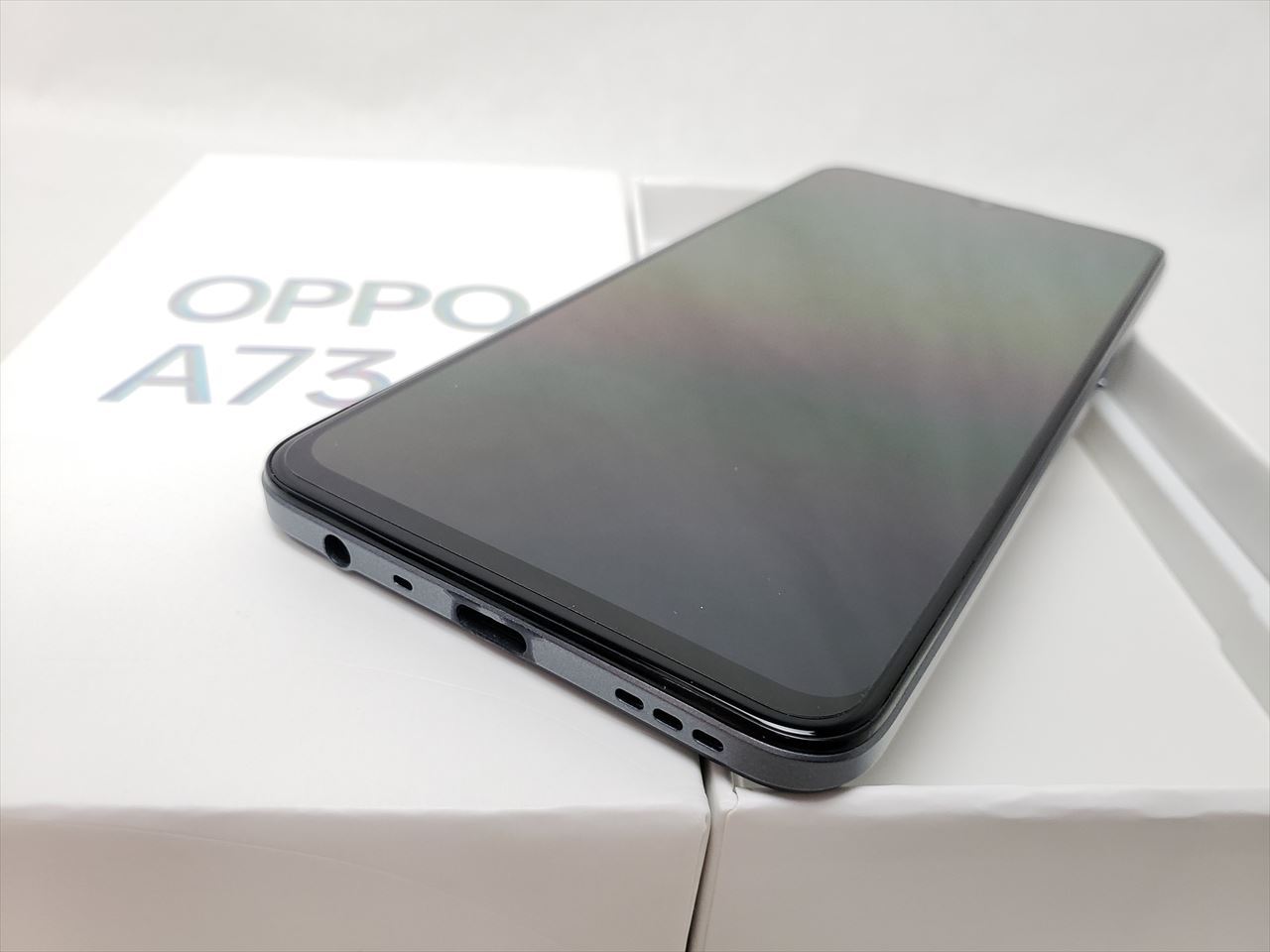 【新品・未使用】OPPO A73 - ネービーブルースマートフォン本体