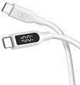CIO-SL-SC-CC1-WH ディスプレイ表示付きシリコンケーブル CtoC 1m ホワイト