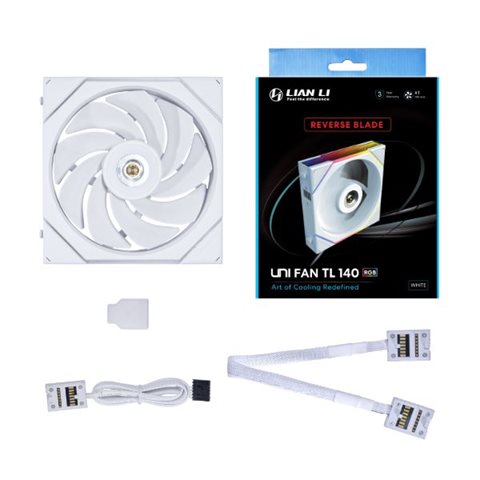 UF-RS-TL140-1W UNI FAN TL 140 Reverse Blade WT Single Pack 