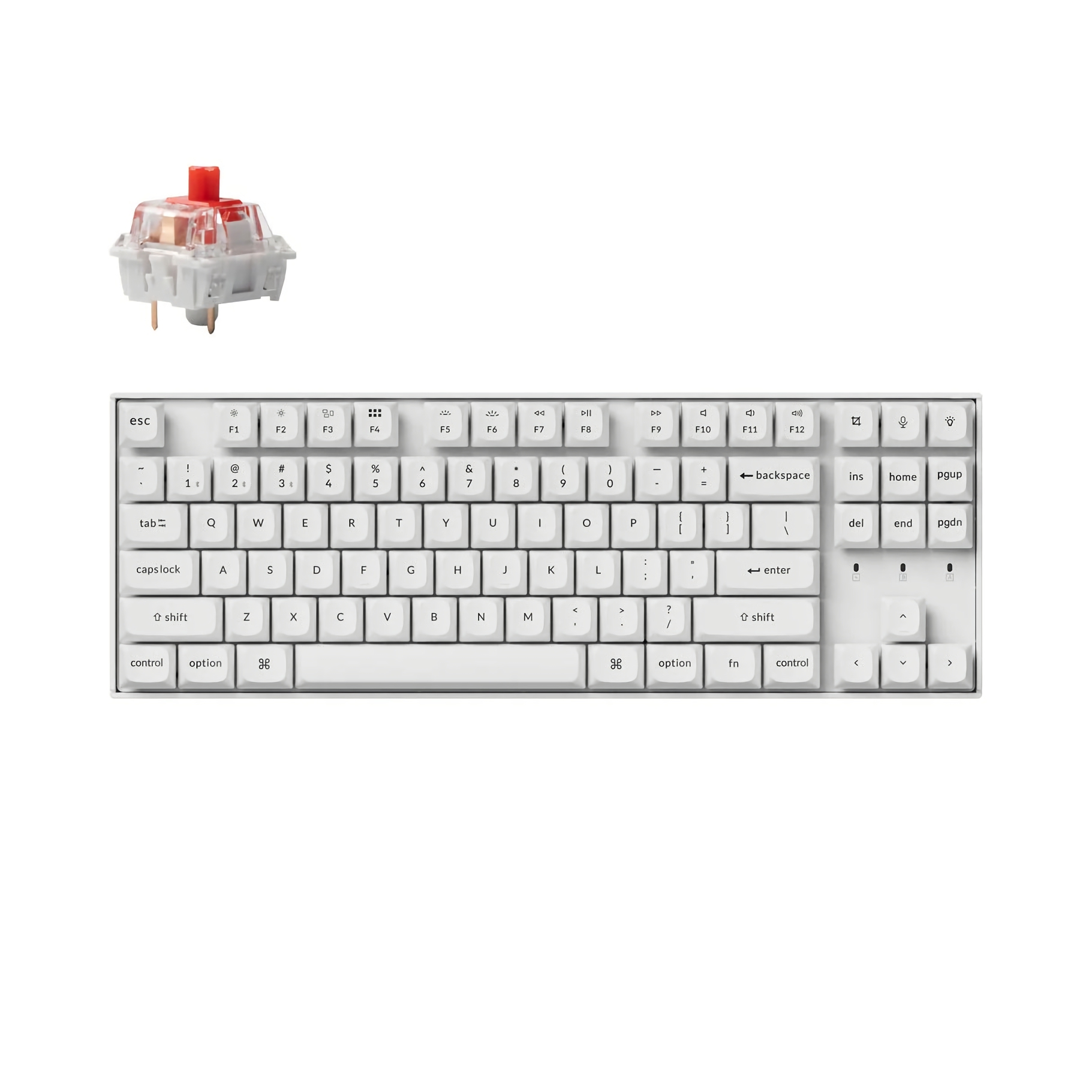 K8P-O1-US Keychron K8 Pro QMK/VIA ワイヤレス・メカニカルキーボード 