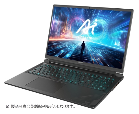 G6X 9KG-43JP854SH GIGABYTE G6（16インチ FHD 144Hz、i7、RTX4060、日本語キー）