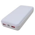 L-20M-W2 Lazos USB PD&QC3.0対応20000mAh モバイルバッテリー ホワイト