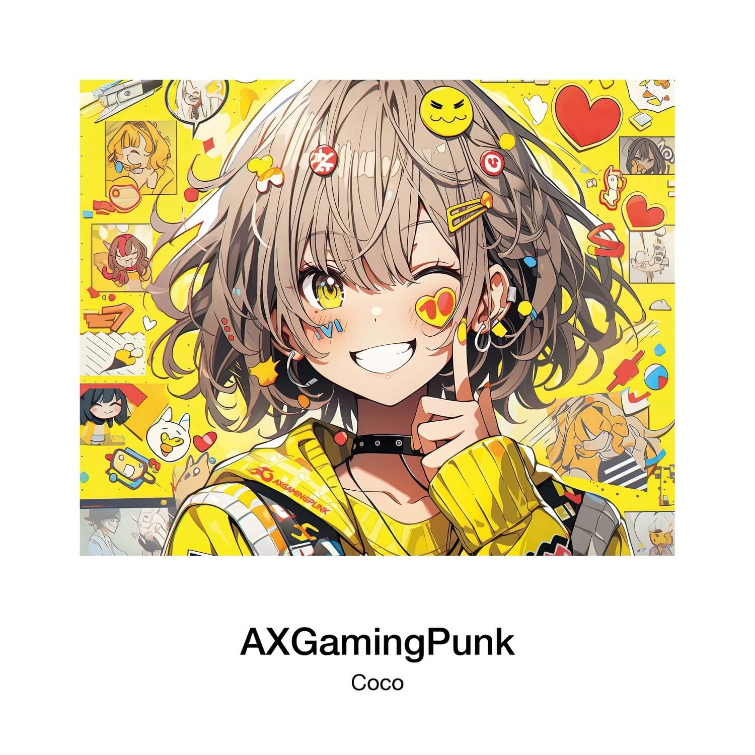 AXGamingpunk mouth pad Tai ji V1 COCO GlassD-Set（ゴムマット 