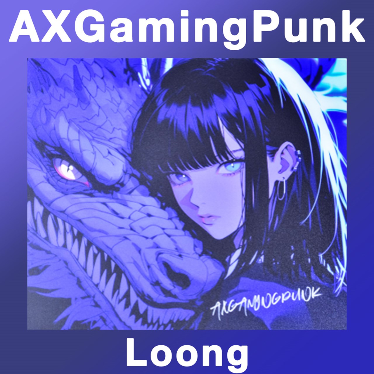 AXGamingpunk glassmouth pad Tai ji V2 loong | マウスパッド