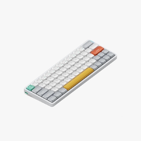 Nuphy Air60 V2 ホワイト Moss軸(Tactile 60gf) ワイヤレスメカニカルキーボード wa60v2m