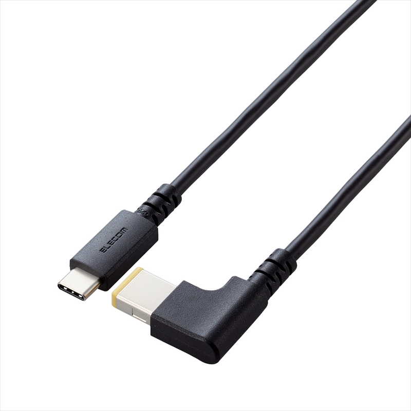 DC-PDL20BK ノートPC用充電ケーブル USB Type-C/DC角コネクター/60W