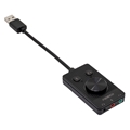 AVC-11 USBオーディオ変換ケーブル 4極ヘッドセット用+3極ヘッドフォン+マイク用