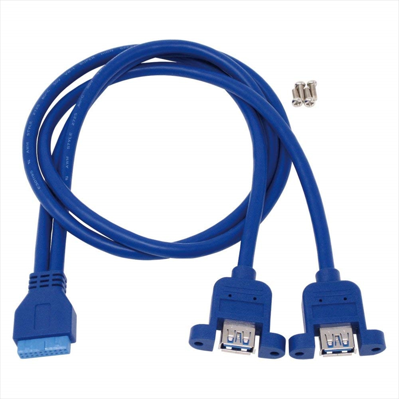 Usb 021 Usb3 0用 フロントポート用ピンヘッダ接続ケーブル Pc組立パーツ 組立ケーブル Pcパーツと自作パソコン 組み立て パソコンの専門店 1 S Pcワンズ