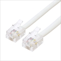 DC-403/WH 6極4芯電話機コード 3m 白 ☆6個まで￥250クリックポスト対応可能！