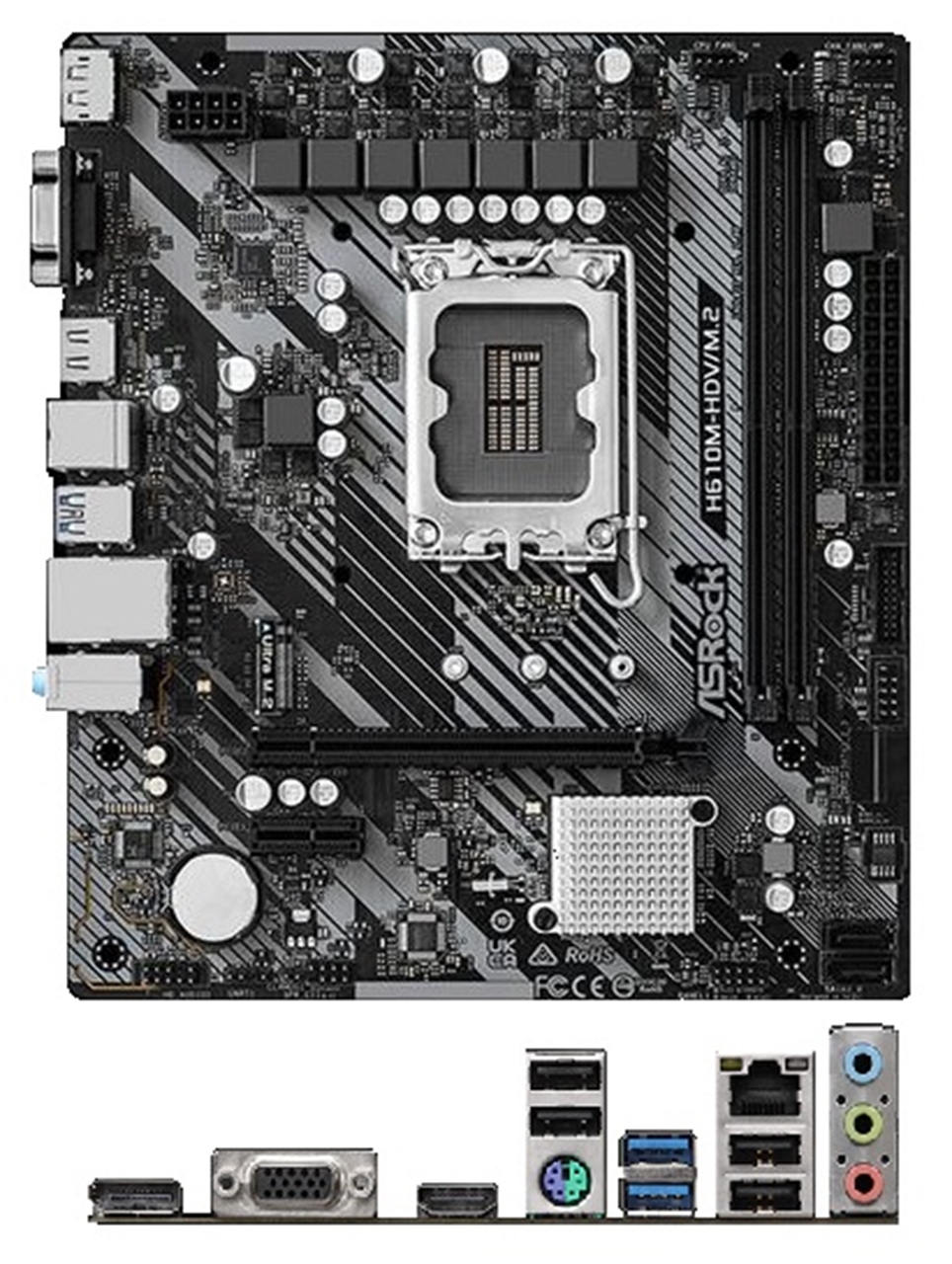 H610M-HDV/M.2 R2.0 | MicroATX | Intel LGA1700 | マザーボード